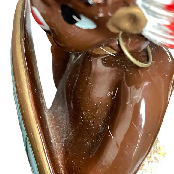 Vintage African Tribal Dancer with Shield Figurine Ceramic Mid Century Japan - Picture 9 of 11